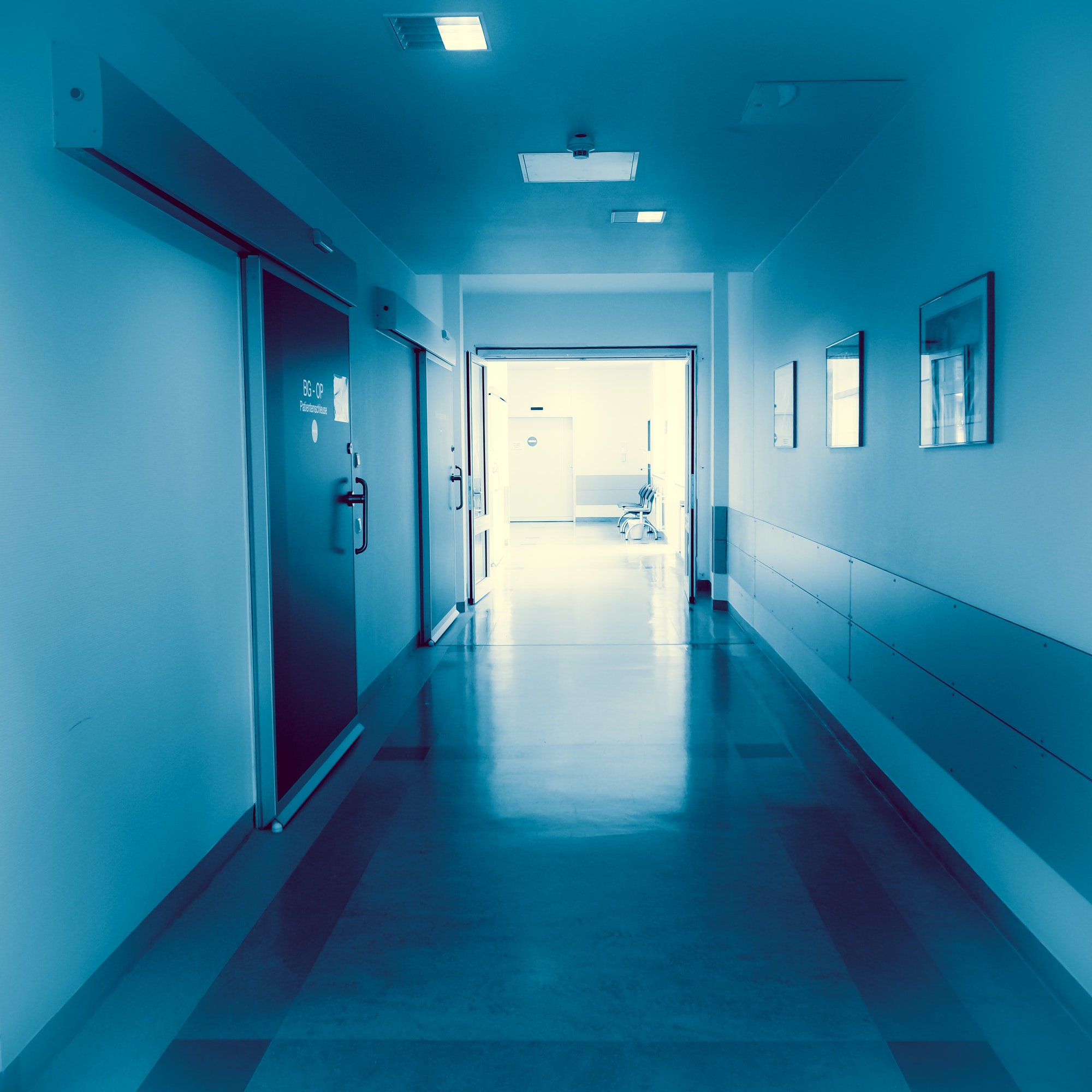 hospital corridor. hospital hallway. hospital interior